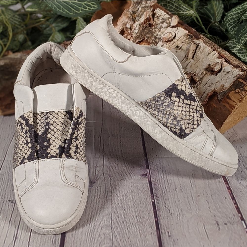 Vince 'Vista' Python Effect Leatherbandsneakers - image 2